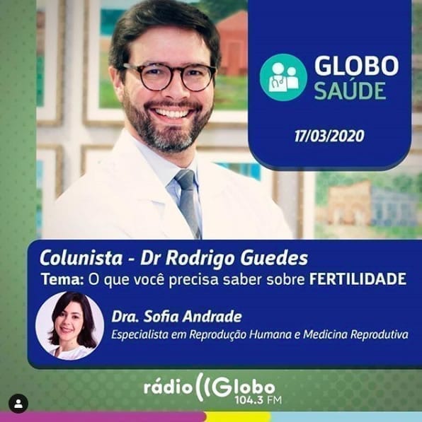 Prazer de ser entrevistada pelo colega Dr. Rodrigo Guedes, sobre Fertilidade. Já em vigência de pandemia de Coronavírus, comentamos também sobre a Reprodução Humana e COVID-19.